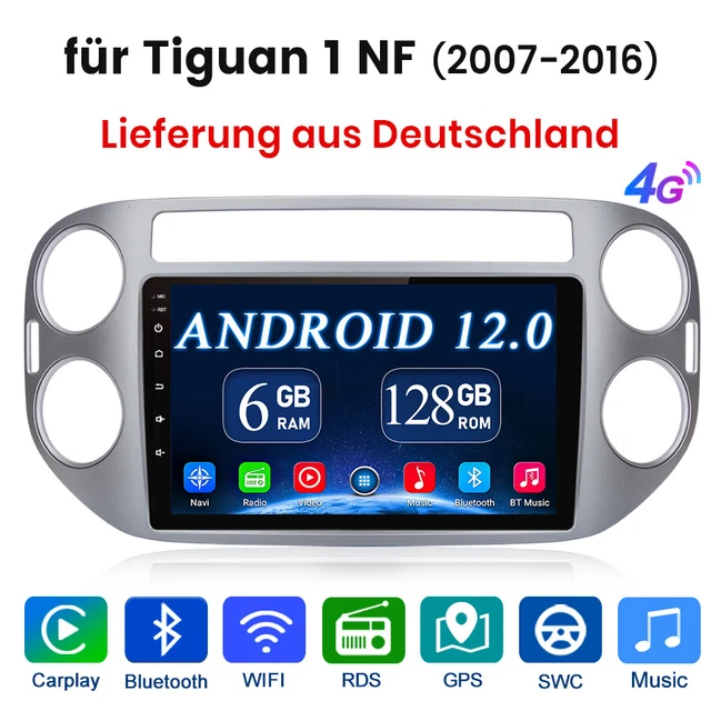 Supporto KUDA 6365 Per Navigatore/telefono &ndash; Per VW Tiguan Dal 2016, Cruscotto, Similpelle Nero