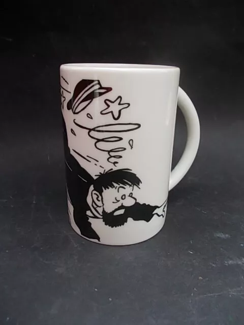 HERGE TINTIN mug chope HADDOCK chute superbe illustration Noir Blanc modèle 2 !