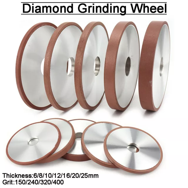 150mm Diamond Grinding Wheel Flat Abrasive Disc For Carbide Cutter Grinder Tool