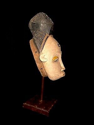 Handmade African art carved in one unit mask Face Mask guro 417