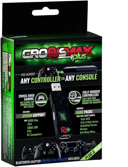 CronusMax Plus Cross Cover Gaming Adapter for PS4 PS3 Xbox One Xbox 360 Windows