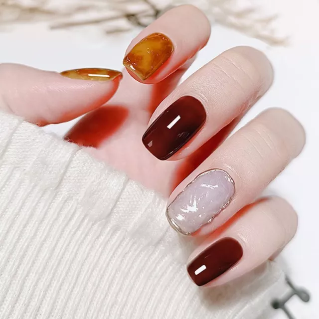 Milk Tea Caramel Gel Semi Permanent Gel Nail Polish Tortoiseshell Glass UV Gel