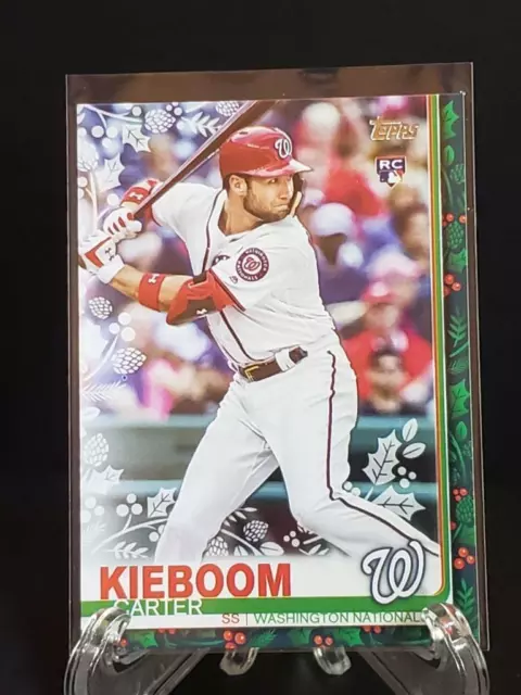 2019 Topps Holiday #HW160 Carter Kieboom Rookie Card