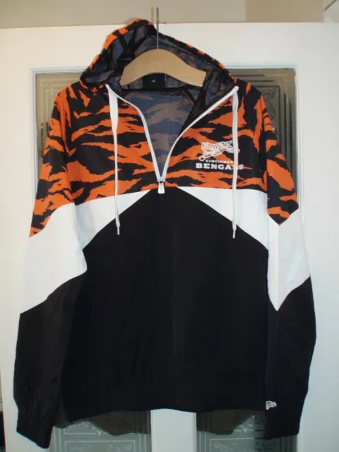 New Era, rainproof jacket, NFL, Cincinatti Bengals, medium, black/white/tiger