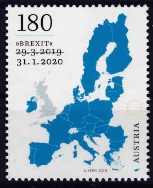 AUSVERKAUFT Brexit Stamp - Sondermarke der Österreichischen Post Postfrisch **