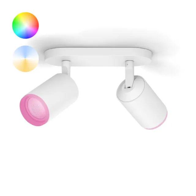 Philips White and color ambiance Fugato Bluetooth 2 spot bianco (50632/31/P7)