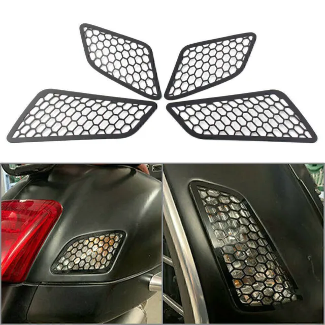 4x Front Rear Turn Signal Light Indicator Cover Guard For VESPA GTS 125 250 300