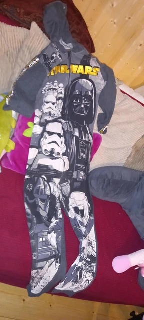 STAR WARS GEORGE Asda one piece pyjamas 12 to 13 12 13 years grey and gold 4.00 PicClick UK