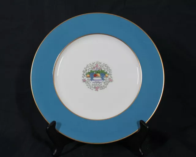 Rare! Antique Lenox China Somerset Blue Pattern S13F 10 1/2" Dinner Plate Mint