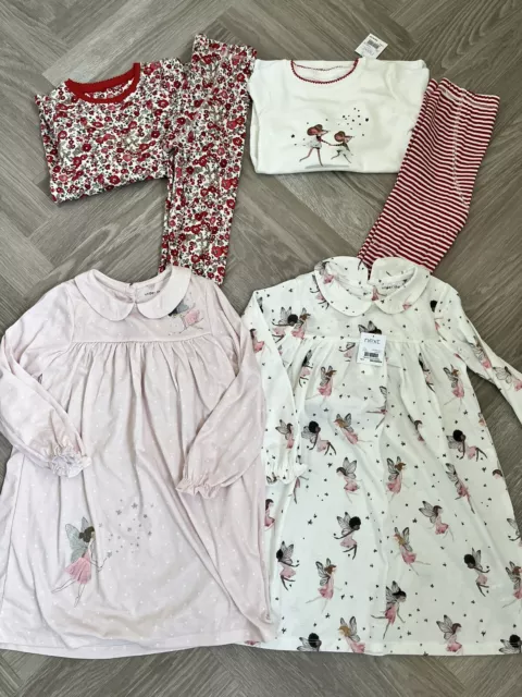 Pacchetto maglietta da notte Next per ragazze nuovo con etichette età 4-5 anni