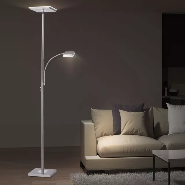 LED Pied Arc Lampe Sommeil Clients Chambre Feuilles Or Éclairage Mobiles