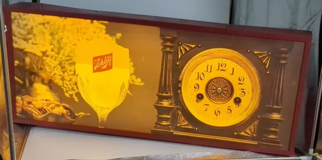 Vintage Schlitz Beer Bar Lighted Ad Clock Sign No Hands For Parts/Not Working Vintage Schlitz Beer Bar Lighted Ad Clock Sign No Hands For Parts/Not Working