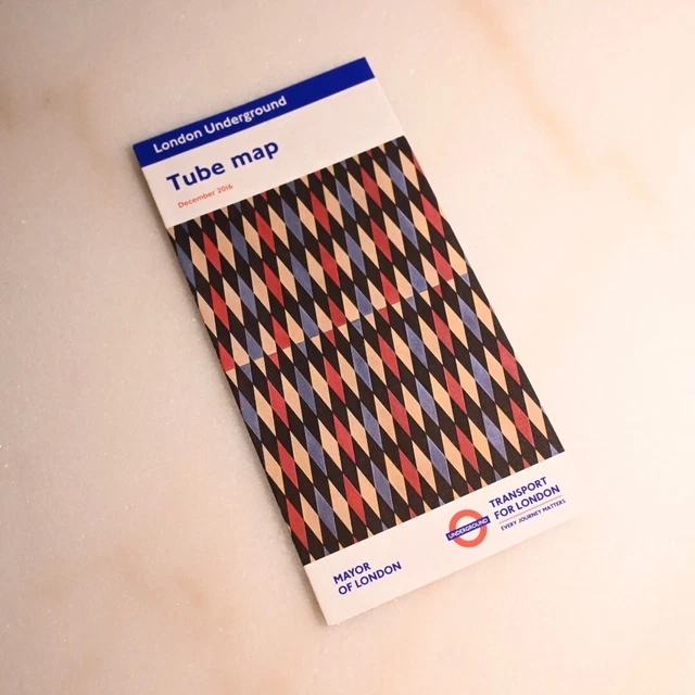 LONDON UNDERGROUND TUBE Map December 2016 (Ref 2016/5407 (LTM ref)) £2.