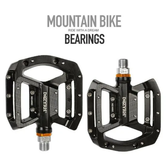 2pcs/set Aluminum 9/16" Pedal Mountain MTB Bike Bicycle 3 Bearing Platform Pedal