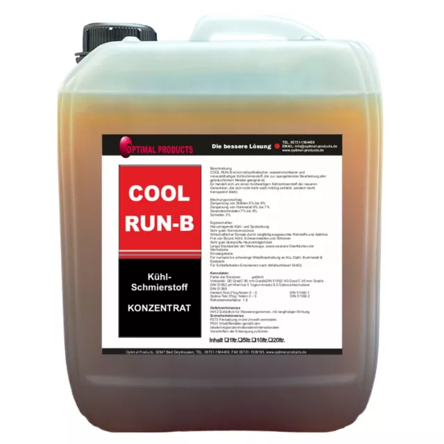 Kühlschmierstoff 20 Liter Kühl-Schmierstoff Cool Run B