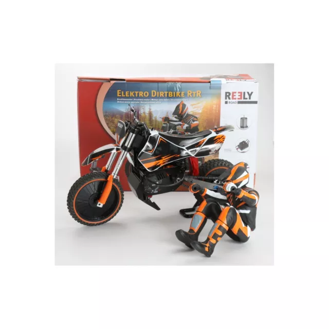 REELY DIRTBIKE BRUSHLESS 1:4 RC Moto Bici Elettrico Rtr + Top
