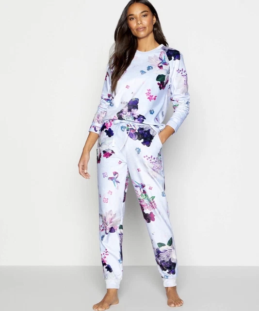 BNWT WOMENS TED Baker Embossed Dressing Gown Robe Nightwear Cozy