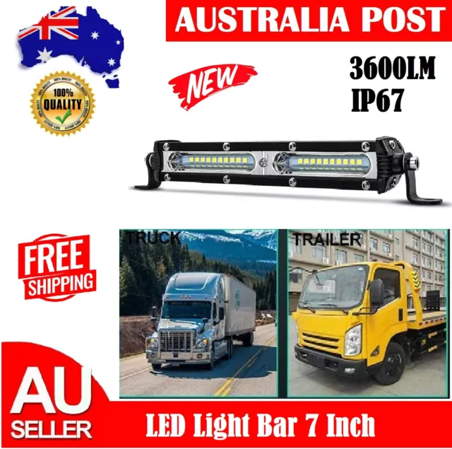 7 inch 60W LED Work Lights Spot Flood Light Bar Reverse for front fog lights AU