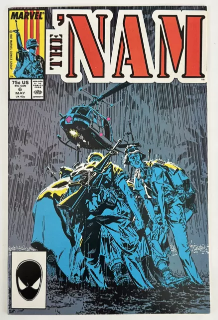 The Nam Comic Book #6 Marvel May 1987 Vintage Vietnam Collectible Military USA
