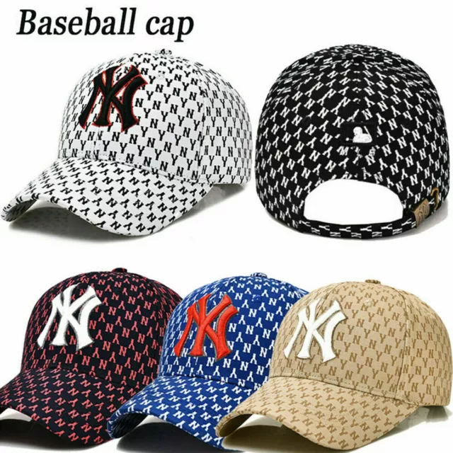 Mens Womens Baseball Cap Adjustable NY Snapback Sport Golf Hip-Hop Sun Hats Caps