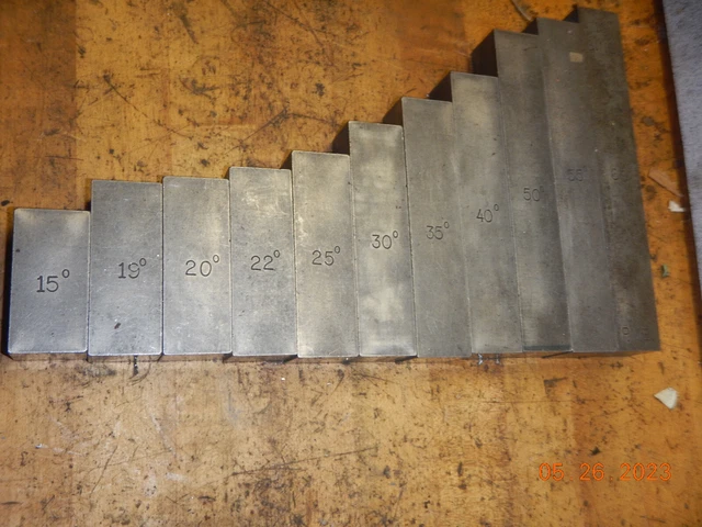 Lot Mna2 Machinist Made  Gage Gauge Blocks For Adjustable Angle Sine Plates