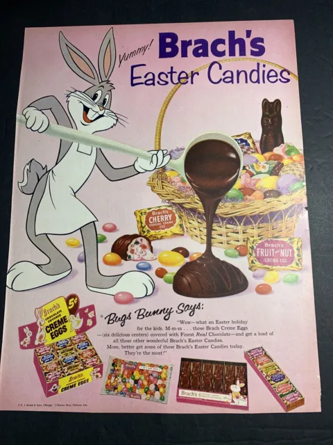 RARE!! 1965 BRACHS EASTER CANDY Parade 49 Varieties - 2pg Color Print AD