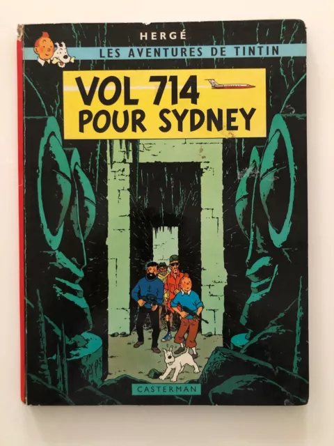 EO 1968 2ème tirage - BE+++ - Tintin - Vol 714 pour Sydney
