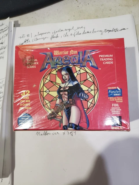 WARRIOR NUN AREALA Premium  TRADING CARDS FACTORY SEALED 32 packs /MINT