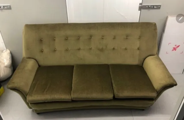 Danish Vintage retro 3 seater mid century sofa settee