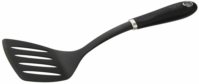 Stanley Rogers Schlitzwender 33 cm Kunststoff Schwarz Pfannenwender Küchenhelfer