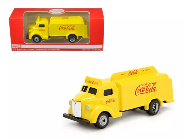 1947 COCA COLA Delivery Truck Yellow 1/87 Diecast Model Motorcity ...