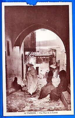 Tangier morocco CPA a street in the casbah am334