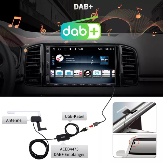 ATOTO S8 Standard Android Autoradio DAB/DAB+ Wireless CarPlay/Android Auto 3+32G 2