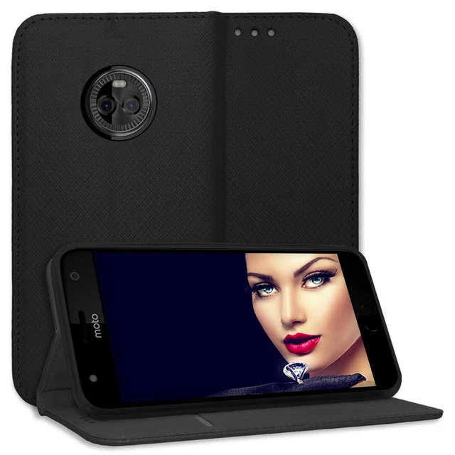 Coque à Clapet Style Livre Pour Motorola Moto E20 - Noir TPU, Protection Complète