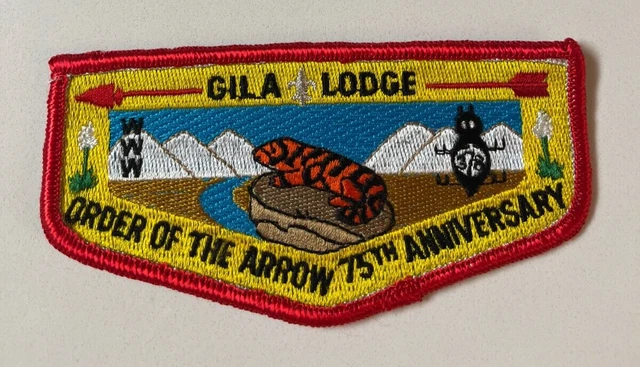 Boy Scout OA 378 Gila Lodge Flap S16 75th Anniversary