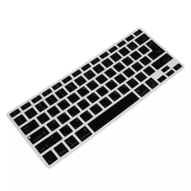 Protecteur de peau de couverture clavier hébreu anglais en silicone pour