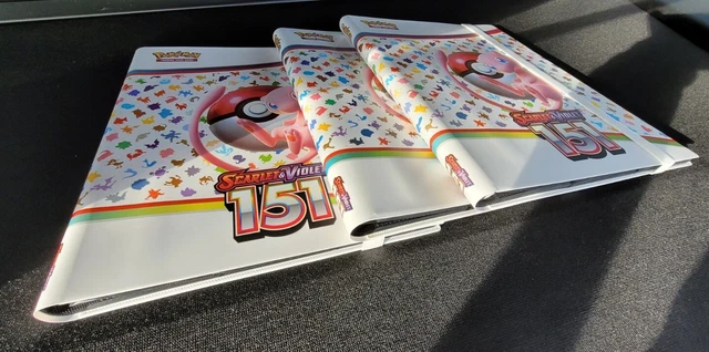 LOT DE 3 Classeurs Pokémon 151 - Album Portfolio - vendus vides - Neuf