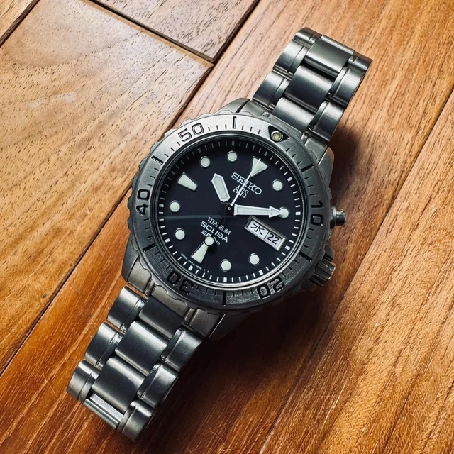 【希少】SEIKO 3M22-0D20 1996年 AGS 200m SEIKO AGS SCUBA 200m Diver 3M22-0D20 Blue Dial Auto Generating