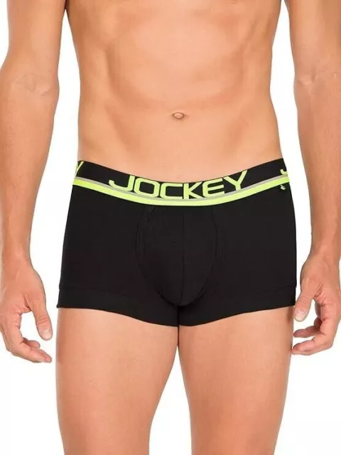 Jockey FP03 Men's Super Combed Cotton Rib Solid Trunk (PACK OF 4)