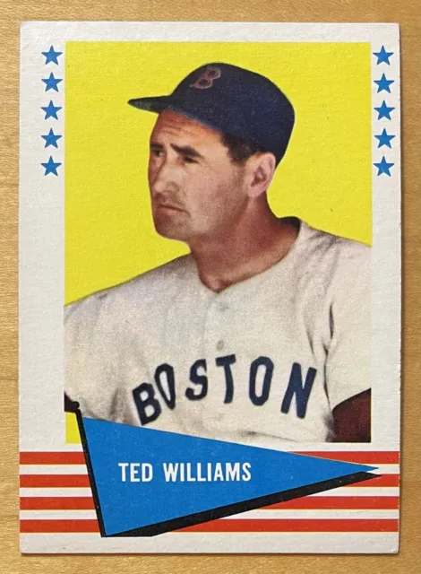 Ted Williams 1961 Fleer Baseball #152 Vintage Original Boston Red Sox HOF EX+