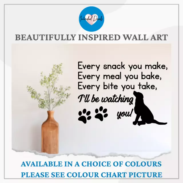 Dog wall decal Vinyl Sticker Dog lover Home décor Animal lover Funny quote Puppy