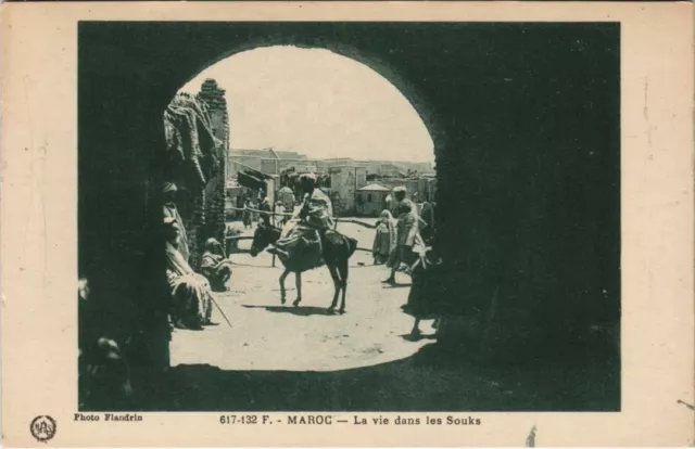 CPA AK MAROC La vie dans les Souks Flandrin (38450)