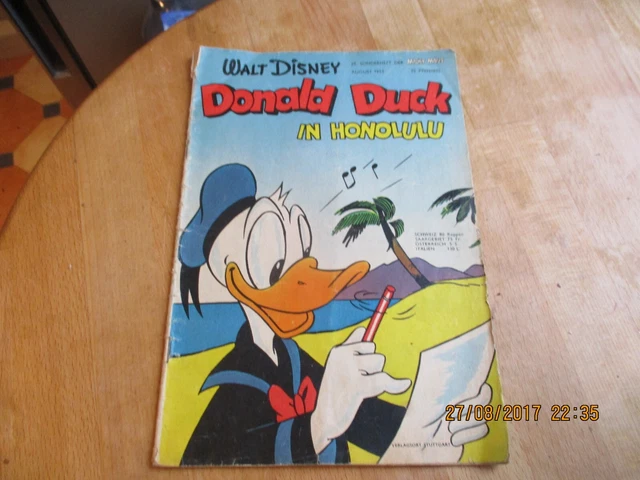 walt disney 29.sonderheft der micky maus donald duck in honolulu