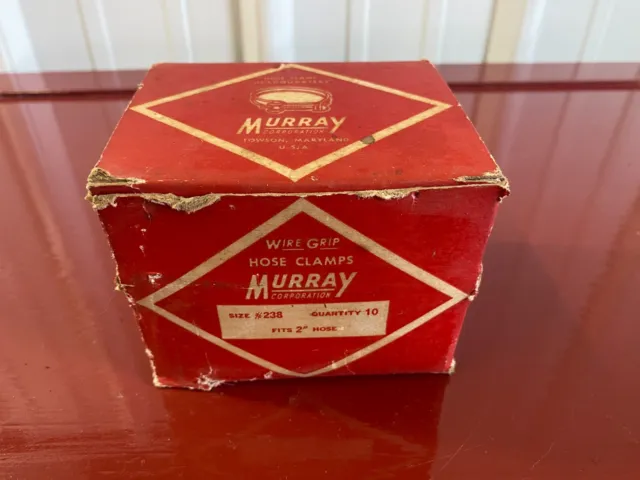 Nos Vintage Murray Double Wire Grip Band Screw Hose Clamp Fits 2" Hose
