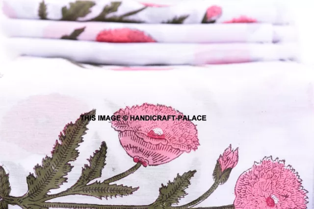 Indien Coton Couture Homme Femmes Vêtement 2.3m Imprimé Floral Course Tissu 2