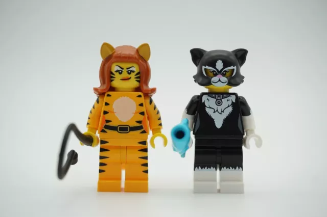Lego Minifigures Series Tiger Woman and Cat Costume Girl