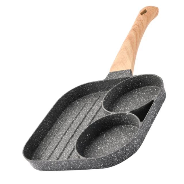2 pz Mini Padella Per Uova, 4.7 12cm Piccola Padella Da Friggere, Antiaderente Portatile, Ferro Da Friggere Padella, Con Maniglia, Per Friggere Uova, Frittate, Blinis, Bacon, Fette Prosciutto
