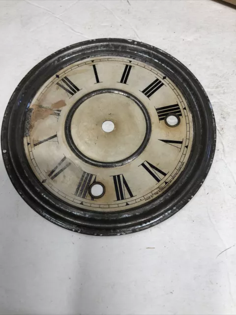 Vintage Ingraham Mantle Clock part Face