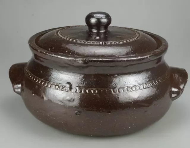 Vintage Bendigo Pottery Epsom Handmade Stoneware Casserole with Lid 1970's QG21