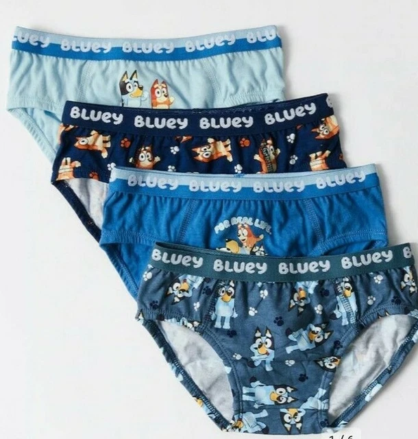 BLUEY BOYS 4 Pack Underwear / Undies Size 12 Years Briefs 8.50